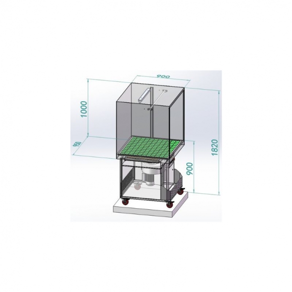 Mobile spray booth 1000 MW Tools | Baltic Diag