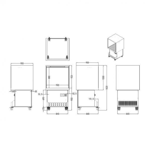 Mobile spray booth 1000 MW Tools | Baltic Diag