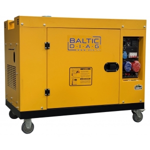 Mobile diesel generator BD12500SE, 9.5 kW | Baltic Diag