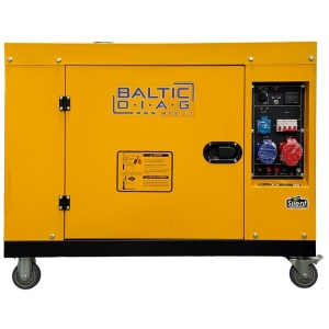 Mobile diesel generator BD12500SE, 9.5 kW | Baltic Diag