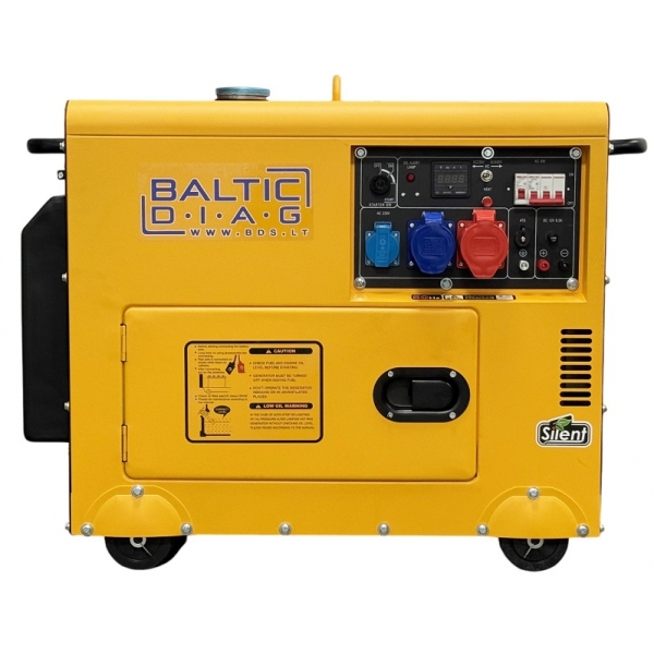 Mobile diesel generator BD9500SE, 7 kW | Baltic Diag