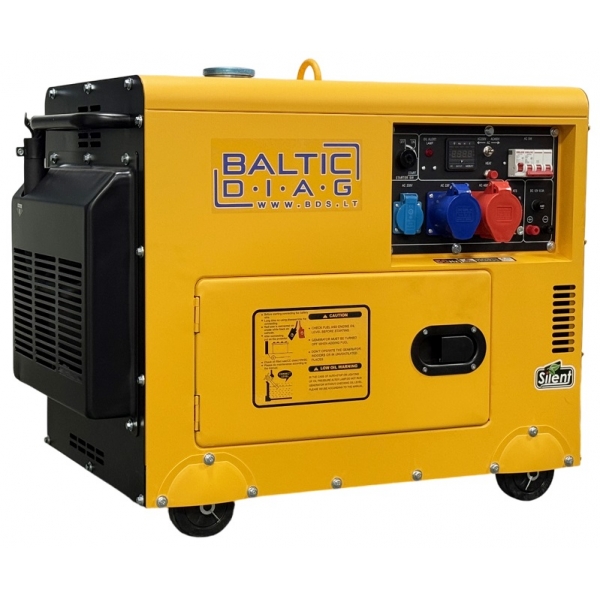 Mobile diesel generator BD9500SE, 7 kW
