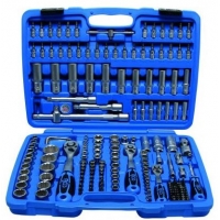 Combined tool and socket sets