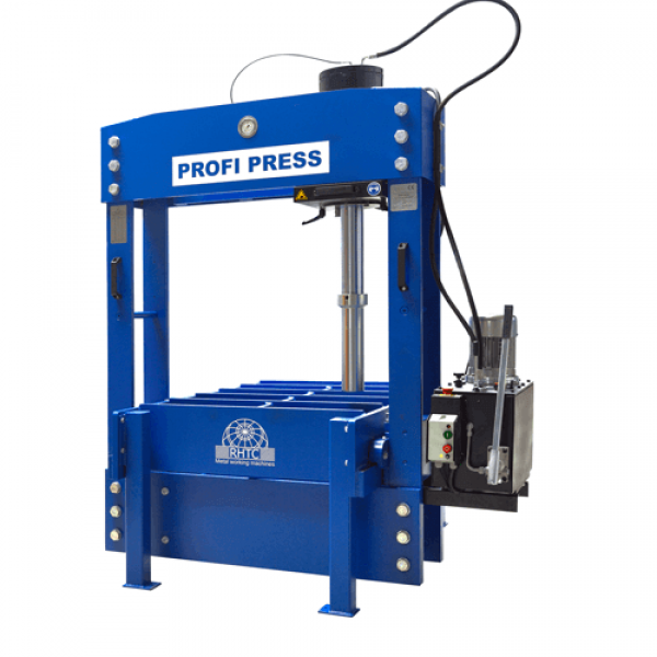 160 ton manually movable portal straightening press with worktable PPTL-160 D=1500 RHTC | Baltic Diag