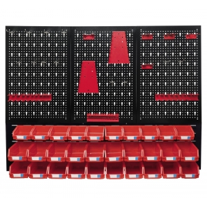 Hanging perforated wall for tools with 52 parts | Baltic Diag