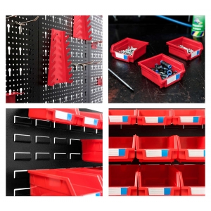 Hanging perforated wall for tools with 52 parts | Baltic Diag