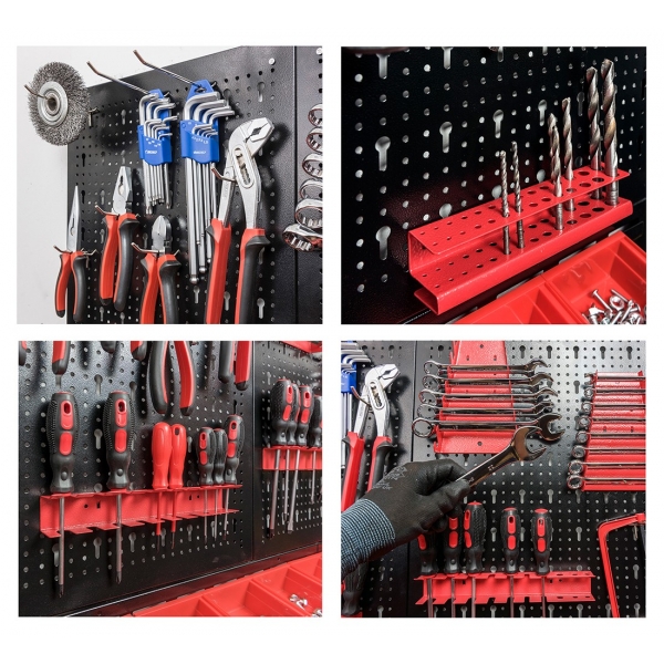 Hanging perforated wall for tools with 52 parts | Baltic Diag