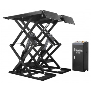 The double scissor lift is 3000 kg mounted on the floor | Baltic Diag