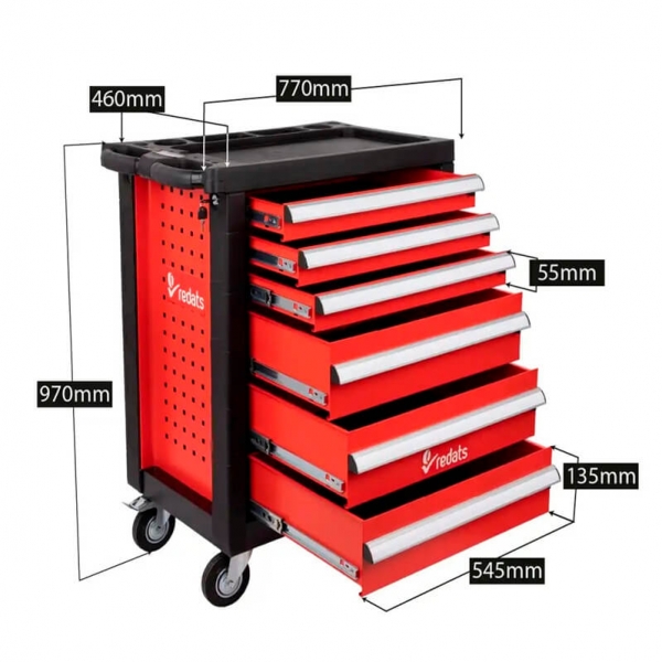 Professional tool cabinet Redats 6 drawers | Baltic Diag