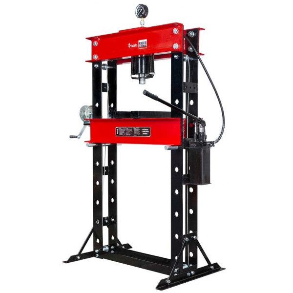 Hydraulic press with double-acting pump 50T, H-390 | Baltic Diag