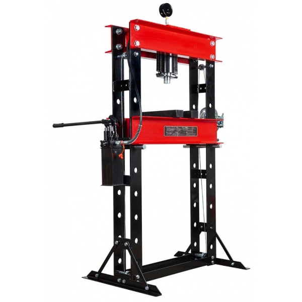 Hydraulic press with double-acting pump 50T, H-390 | Baltic Diag