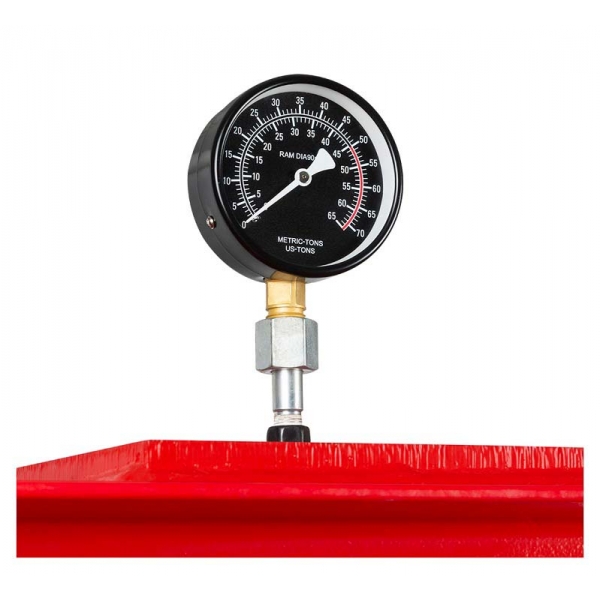 Hydraulic press with double-acting pump 50T, H-390 | Baltic Diag