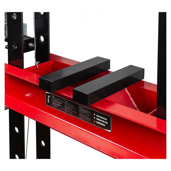 Hydraulic press with double-acting pump 50T, H-390 | Baltic Diag