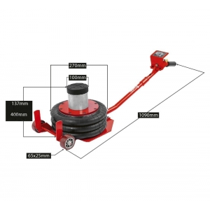 Pneumatic jack 3 tons with extension | Baltic Diag