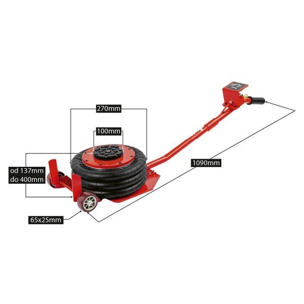 Pneumatic jack 3 tons | Baltic Diag Pneumatic jack 3 tons | Baltic Diag