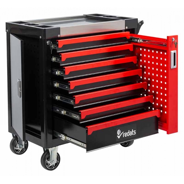 Tool trolley with 7 drawers and pull-out wall Redats | Baltic Diag