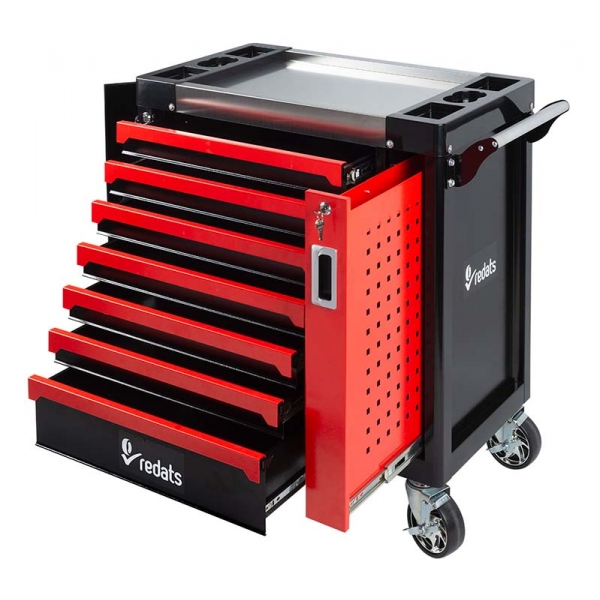 Tool trolley with 7 drawers and pull-out wall Redats | Baltic Diag