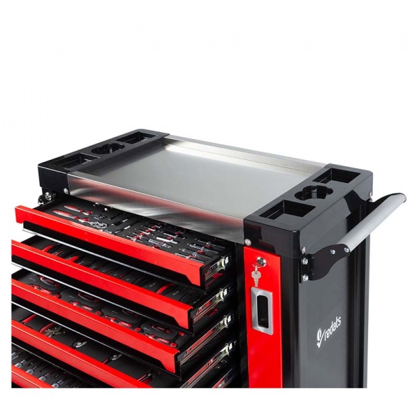 Tool trolley with 7 drawers and pull-out wall and 258 pcs. tools Redats | Baltic Diag