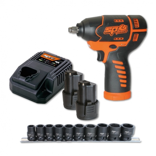 Cordless impact wrench 12V 3/8" SX-DRIVE with accessory kit