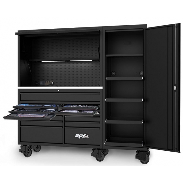 Mobile workbench set with 13 drawers and two cabinets SPtools USA Sumo series | Baltic Diag