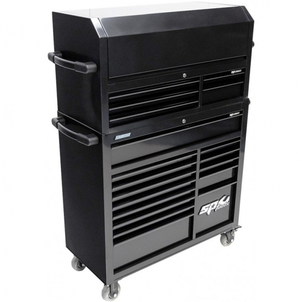 Tool trolley with 14 drawers and an additional 5 upright cabinet SPtools Custom series | Baltic Diag Tool trolley with 14 drawers and an additional 5 upright cabinet SPtools Custom series | Baltic Diag