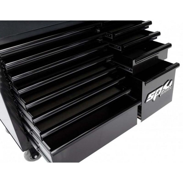 Tool trolley with 14 drawers and an additional 5 upright cabinet SPtools Custom series | Baltic Diag Tool trolley with 14 drawers and an additional 5 upright cabinet SPtools Custom series | Baltic Diag