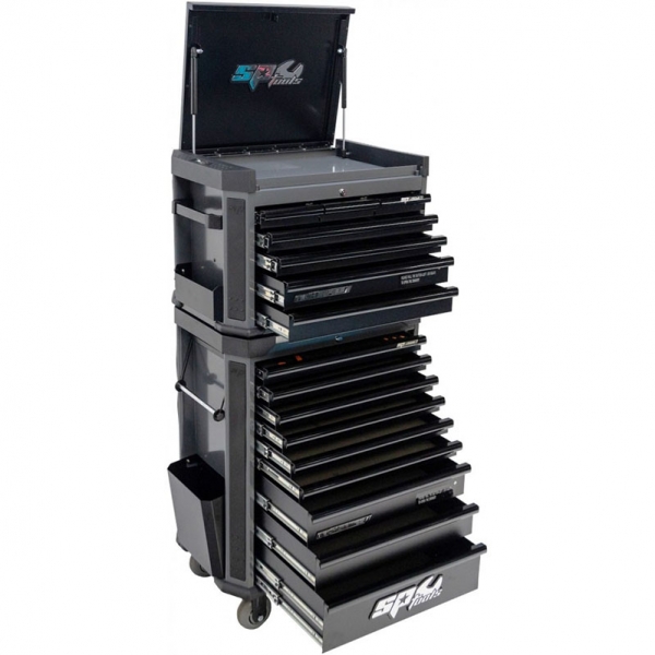 Tool trolley with top box and 16 drawers, SPtools Tech series | Baltic Diag Tool trolley with top box and 16 drawers, SPtools Tech series | Baltic Diag