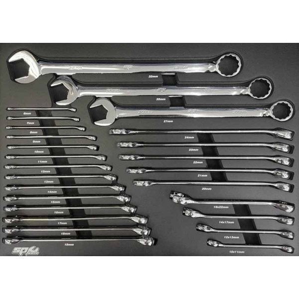 Инструментальная тележка для обслуживания электромобилей с 9 ящиками, 199 инструментами и держателем для ноутбука SP Tools Tech Series | Baltic Diag