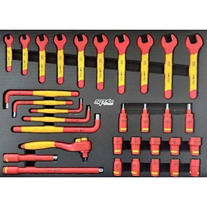 Инструментальная тележка для обслуживания электромобилей с 9 ящиками, 199 инструментами и держателем для ноутбука SP Tools Tech Series | Baltic Diag