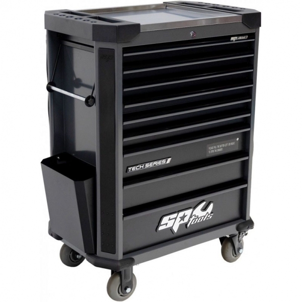 Tool trolley with 9 drawers and 433 tools SP Tools Tech Series