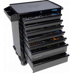 Tool trolley with 7 drawers and 334 tools SP Tools Custom Series | Baltic Diag Tool trolley with 7 drawers and 334 tools SP Tools Custom Series | Baltic Diag