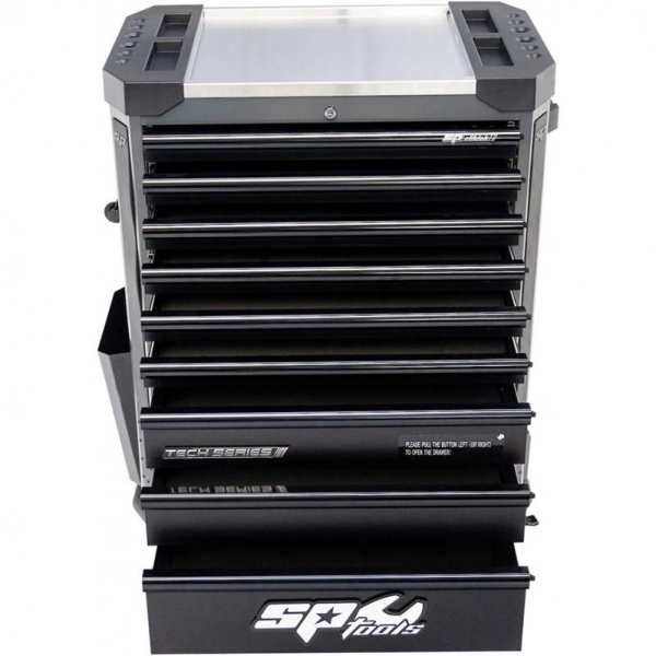 Тележка для инструментов с 9 ящиками серии SPtools Tech | Baltic Diag Тележка для инструментов с 9 ящиками серии SPtools Tech | Baltic Diag