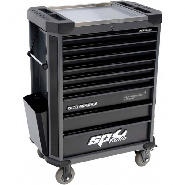 Тележка для инструментов с 9 ящиками серии SPtools Tech | Baltic Diag Тележка для инструментов с 9 ящиками серии SPtools Tech | Baltic Diag