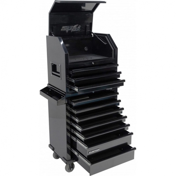 Tool trolley with tool box and 10 drawers SPtools Custom series