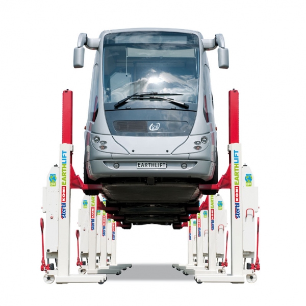 Mobile 4-column wireless lift for heavy-duty vehicles EARTHLIFT 8.5t Stertil-Koni | Baltic Diag