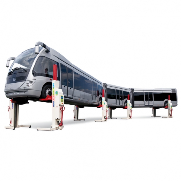 Mobile 4-column wireless lift for heavy-duty vehicles EARTHLIFT 8.5t Stertil-Koni | Baltic Diag