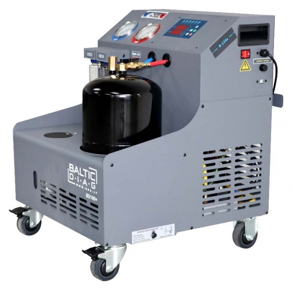 Mobile air conditioner filling station with washing function BD100Plus | Baltic Diag Mobile air conditioner filling station with washing function BD100Plus | Baltic Diag