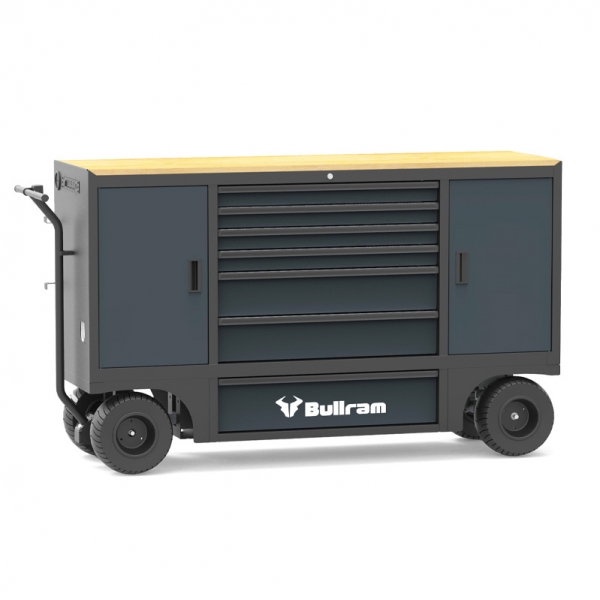 Mobile workbench/tool cabinet with 7 drawers Bullram RoadMaster