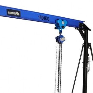 Mammuth mobile gantry crane 1T with trolley and manual chain hoist | Baltic Diag