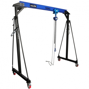 Mammuth mobile gantry crane 1T with trolley and manual chain hoist | Baltic Diag