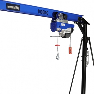 Mobile gantry crane 1 t with trolley and electric wire rope hoist Mammuth | Baltic Diag