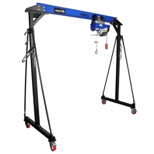 Mobile gantry crane 1 t with trolley and electric wire rope hoist Mammuth | Baltic Diag