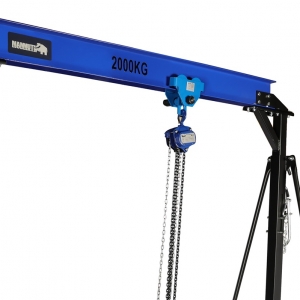 Mobile gantry crane 2 t with trolley and manual chain hoist Mammuth | Baltic Diag