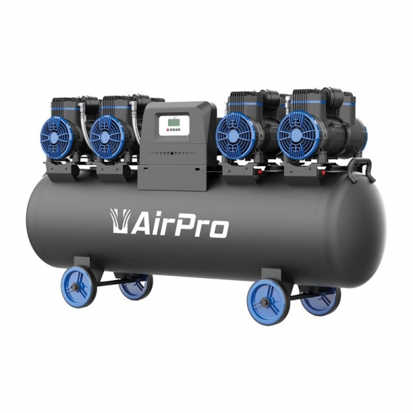 Oil free air compressor 120l 380l/min 8bar AirPro Oil free air compressor 120l 380l/min 8bar AirPro
