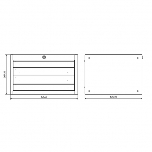 Small workshop cabinet with four drawers Valkenpower | Baltic Diag Small workshop cabinet with four drawers Valkenpower | Baltic Diag