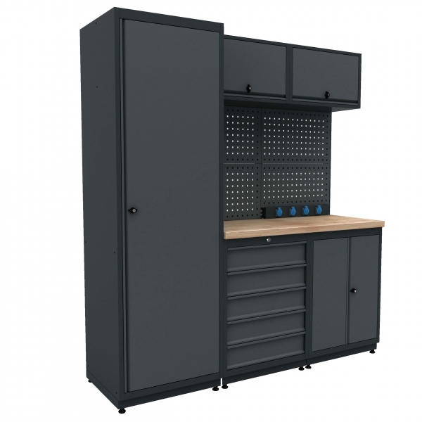 Workbench with Cabinet Valkenpower