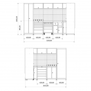 Modular Workbench Set Valkenpower No. 4 | Baltic Diag Modular Workbench Set Valkenpower No. 4 | Baltic Diag