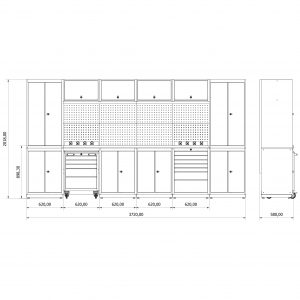 Modular Workbench Set Valkenpower Series G | Baltic Diag Modular Workbench Set Valkenpower Series G | Baltic Diag