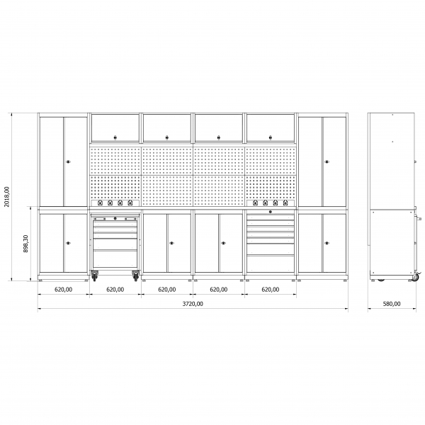 Modular Workbench Set Valkenpower Series G | Baltic Diag Modular Workbench Set Valkenpower Series G | Baltic Diag