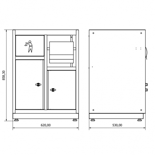 Инструментальный шкаф с мусором Valkenpower | Baltic Diag